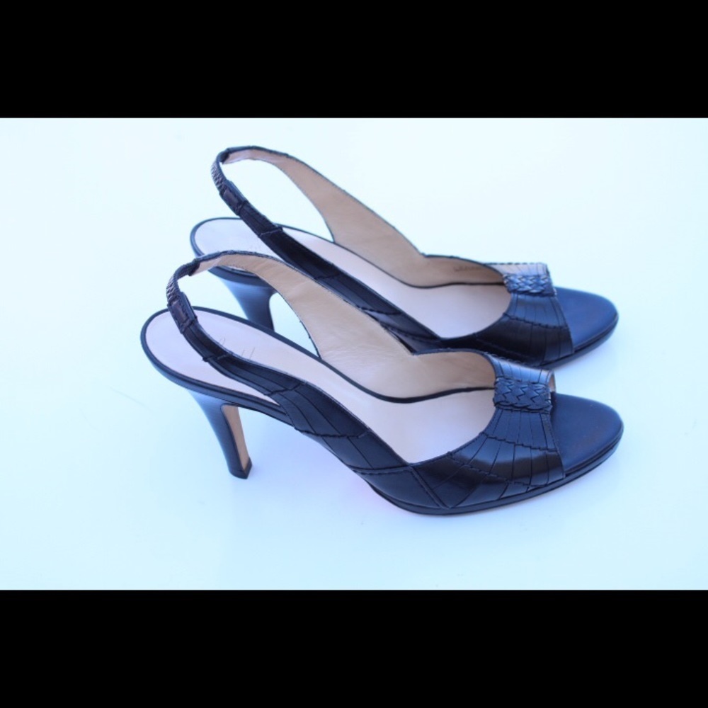 Cole Haan peep toe sling back pumps